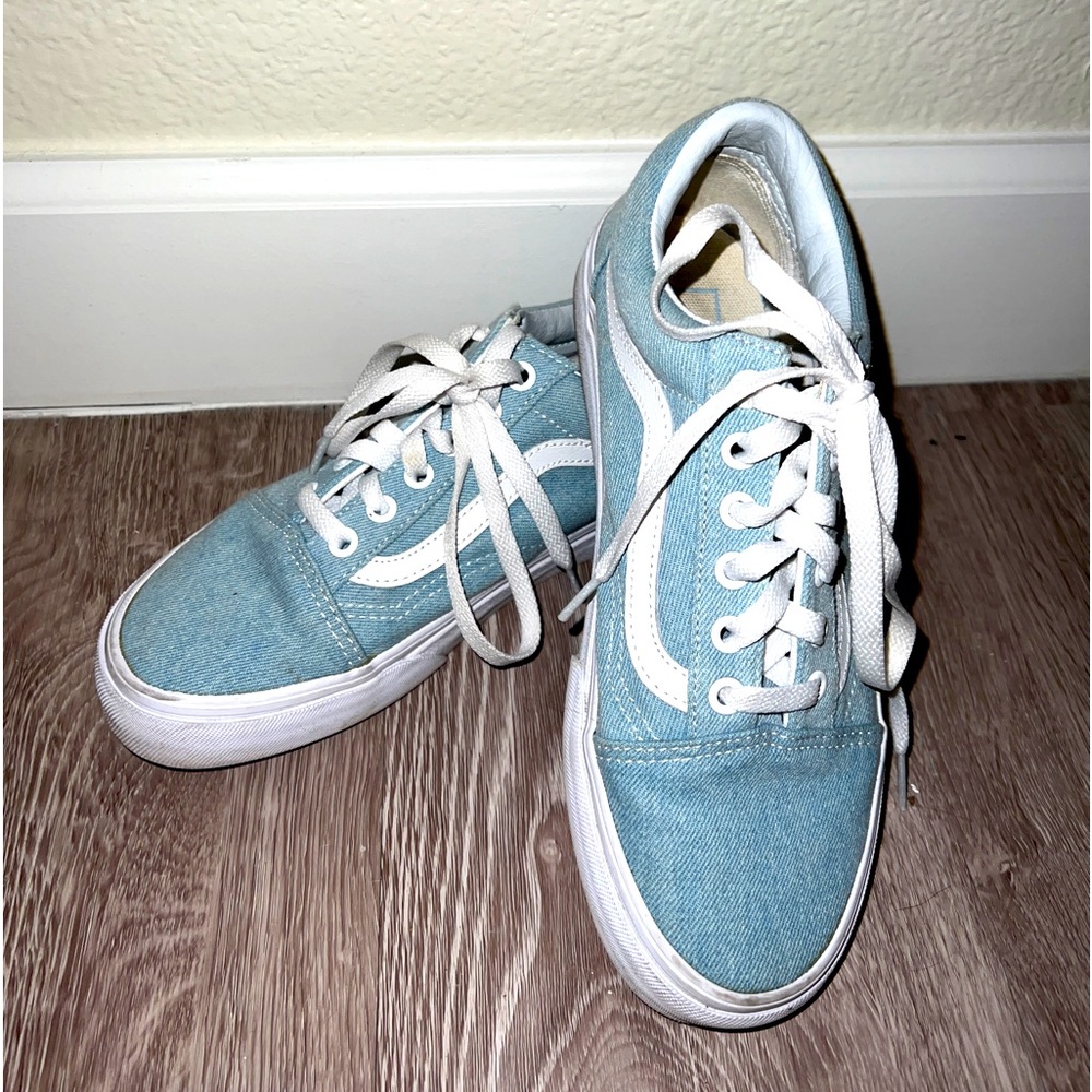 Denim blue vans size 7 women’s